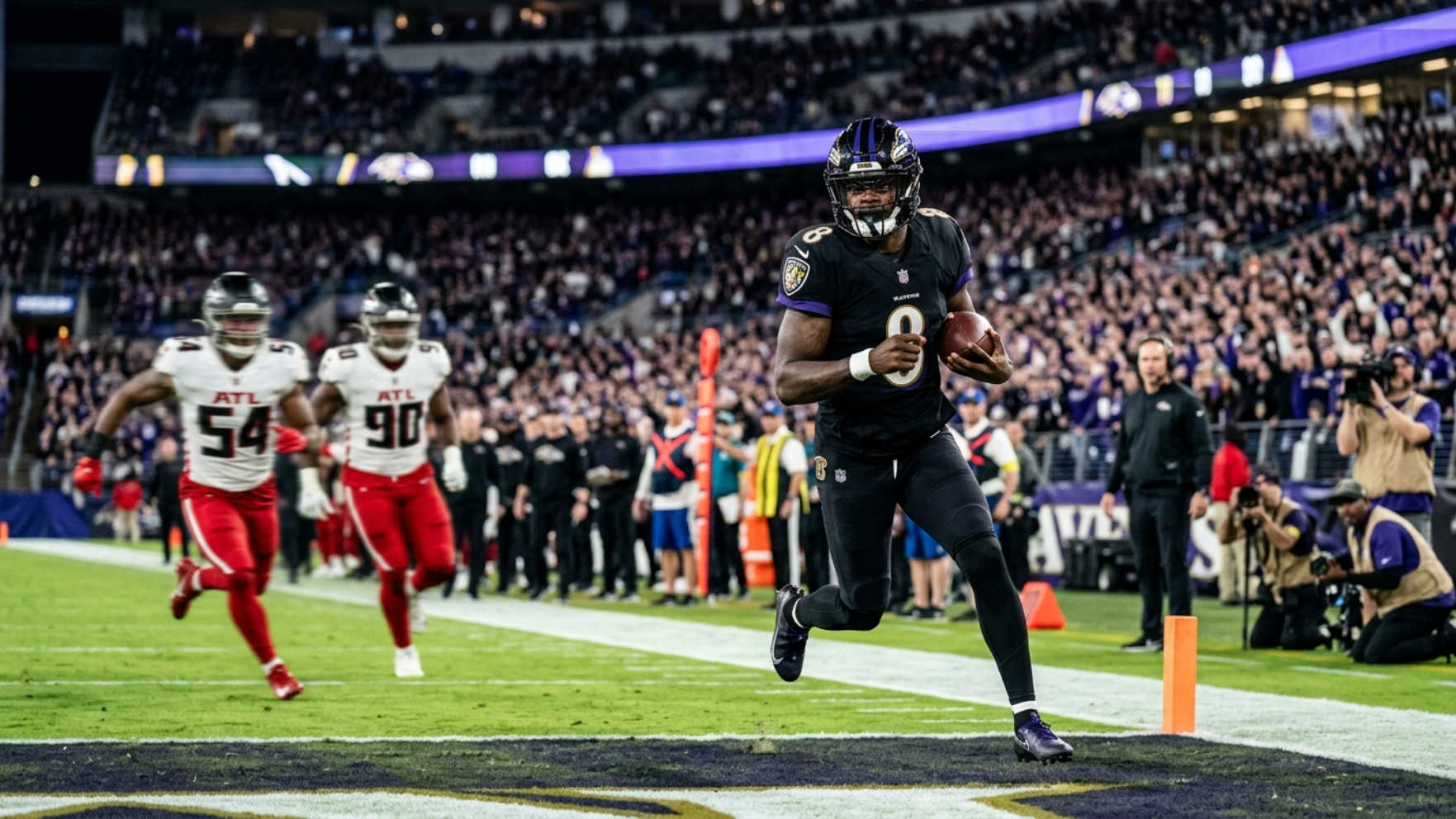 Ravens' QB Stays Ahead of Pack