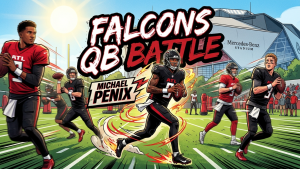 Falcons QB Battle with michael penix