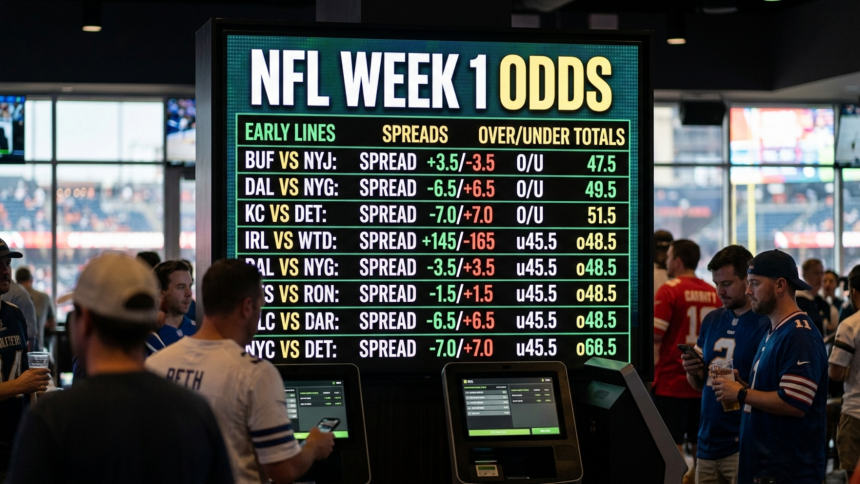 NFL Week 1 Odds: Early Lines, Spreads, and Over/Under Totals