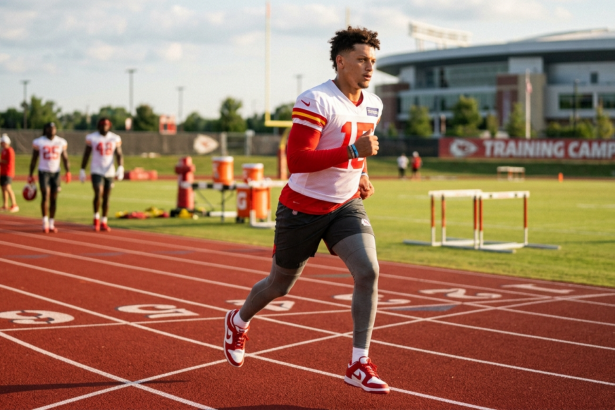 Patrick mahomes on track for training camp