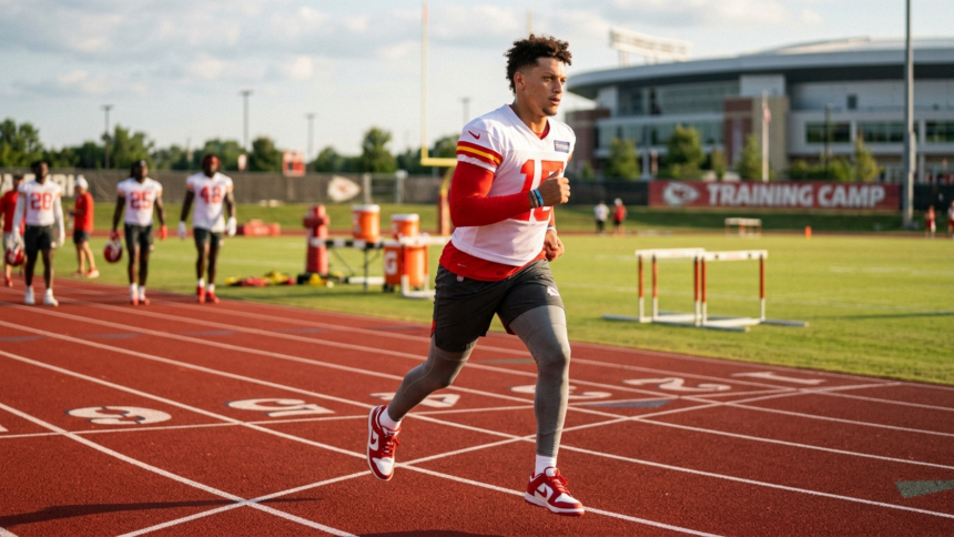 Patrick mahomes on track for training camp