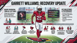 Cardinals CB garrett williams Recovery Update