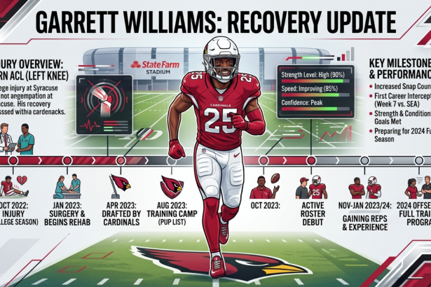 Cardinals CB garrett williams Recovery Update