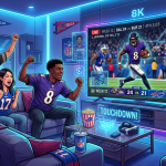 Fan enjoying NFL game streaming