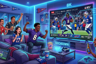 Fan enjoying NFL game streaming