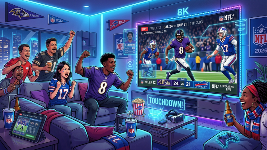 Fan enjoying NFL game streaming