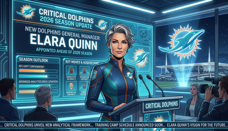 Critical Dolphins 2026 Season Update: New Dolphins General