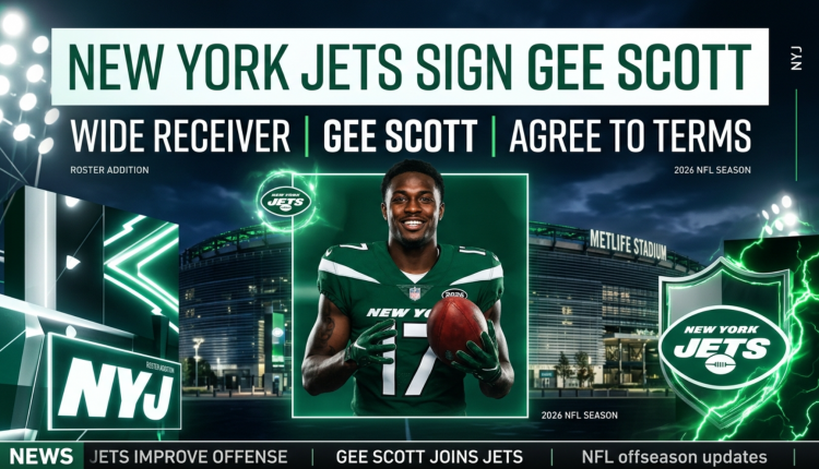 Jets Add Wide Receiver Gee Scott to Roster (2026)