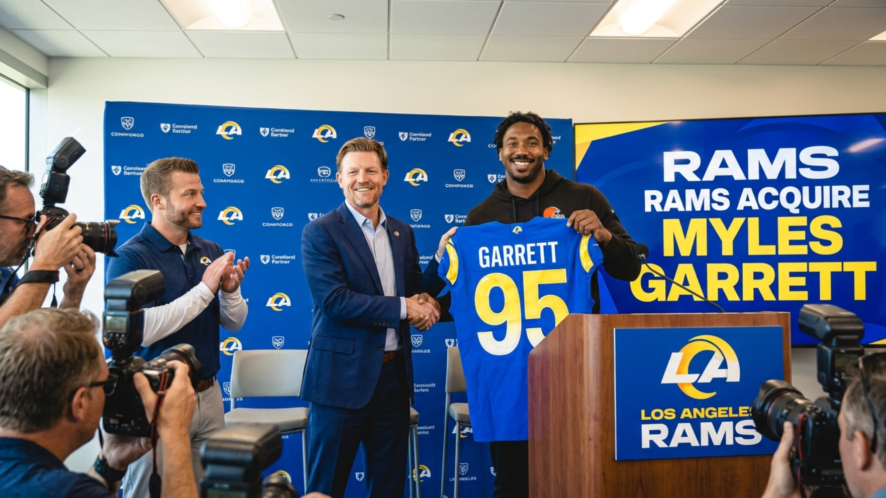 Rams Acquire Myles Garrett in Blockbuster