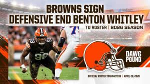 Browns Sign Defensive End Benton Whitley to Roster (2026)
