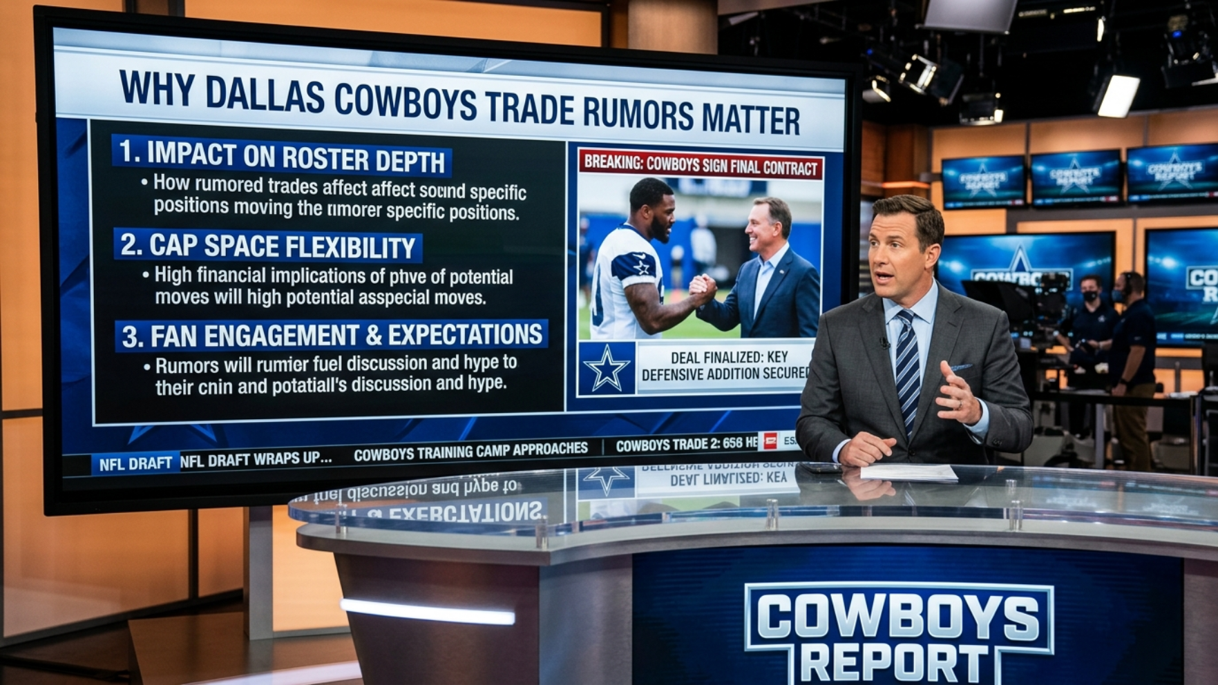 Why Dallas Cowboys Trade Rumors Matter: Cowboys Sign Final