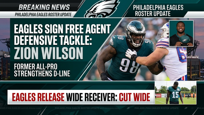 Eagles Sign Free Agent Defensive Tackle Zion Wilson, Cut Wide