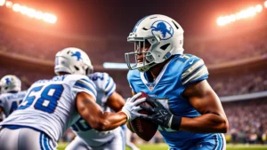 American football editorial image for Lions safeties Brian Branch and Kerby Joseph on PUP list
