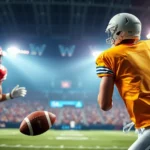American football editorial image for NFL Live Betting Guide: How In-Game Odds Work and When to Strike