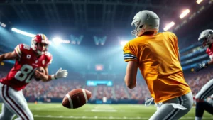 American football editorial image for NFL Live Betting Guide: How In-Game Odds Work and When to Strike