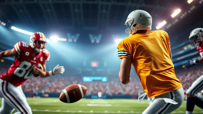 American football editorial image for NFL Live Betting Guide: How In-Game Odds Work and When to Strike