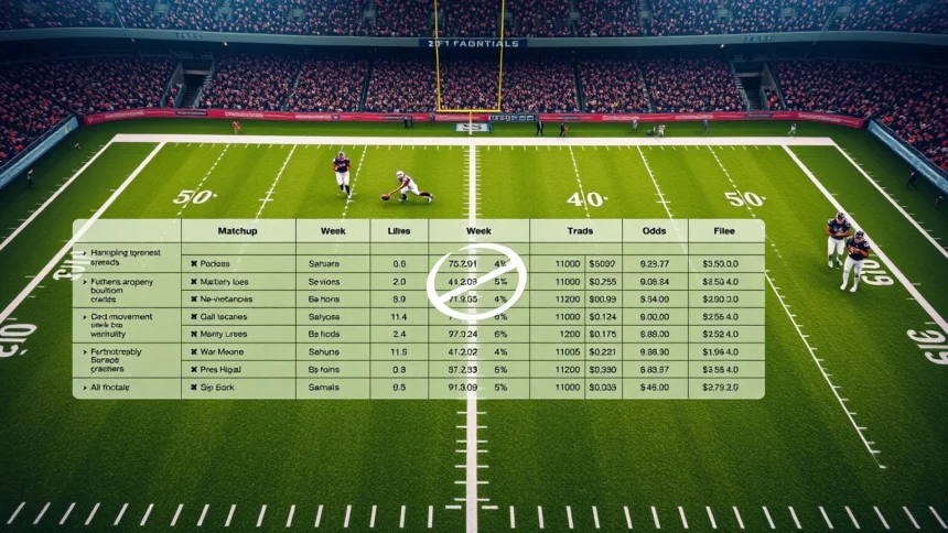 NFL Week 5 Odds: Divisional Matchups and Betting Spreads American football editorial visual