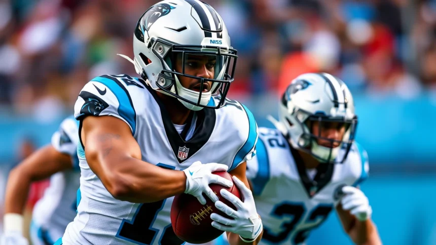 American football editorial image for Panthers linebacker nic scourton suffers ACL tear