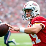 American football editorial image for patrick mahomes aims for regular season return